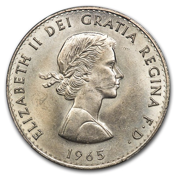 1965 Great Britain Crown Elizabeth II MS-63 PCGS (Brockage Error) 1965 Great Britain Crown Elizabeth II MS-63 PCGS (Brockage Error)